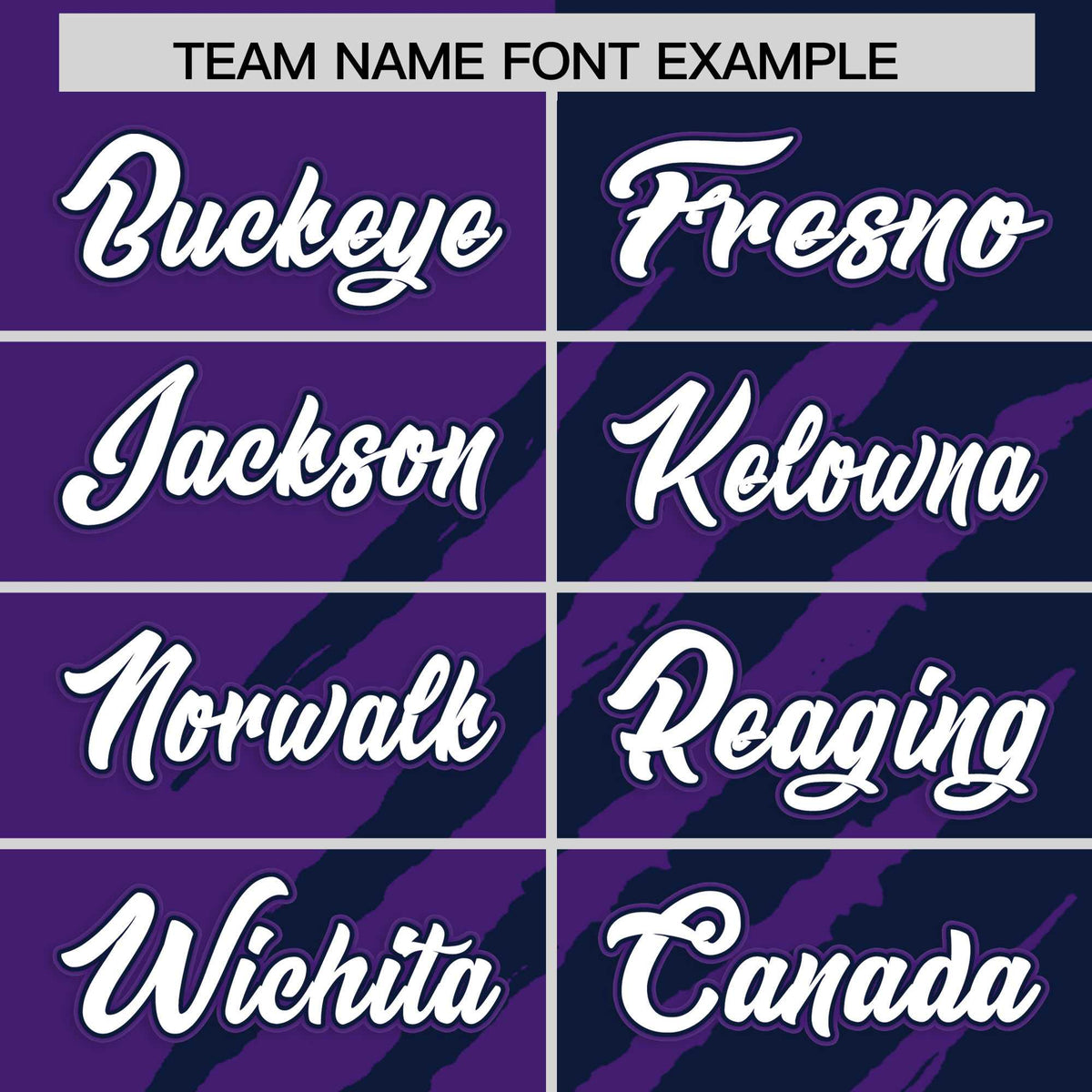 Custom Purple Navy Split Tiger Claw Scratch Pattern Baseball Jersey