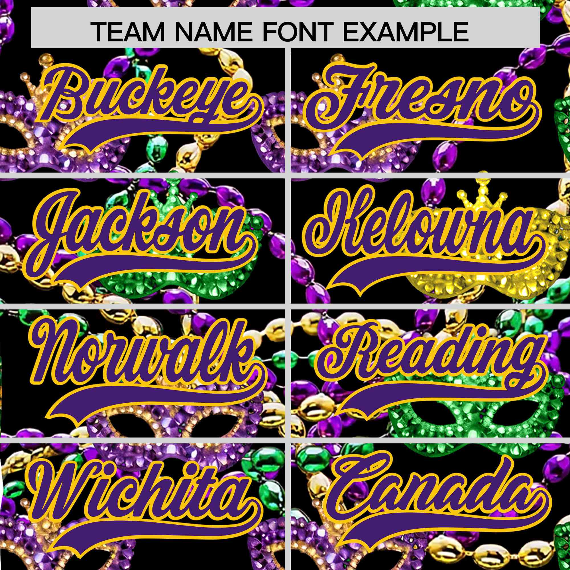 Custom Black Purple Personalization Mardi Gras Authentic Baseball Jersey| KXKSHOP