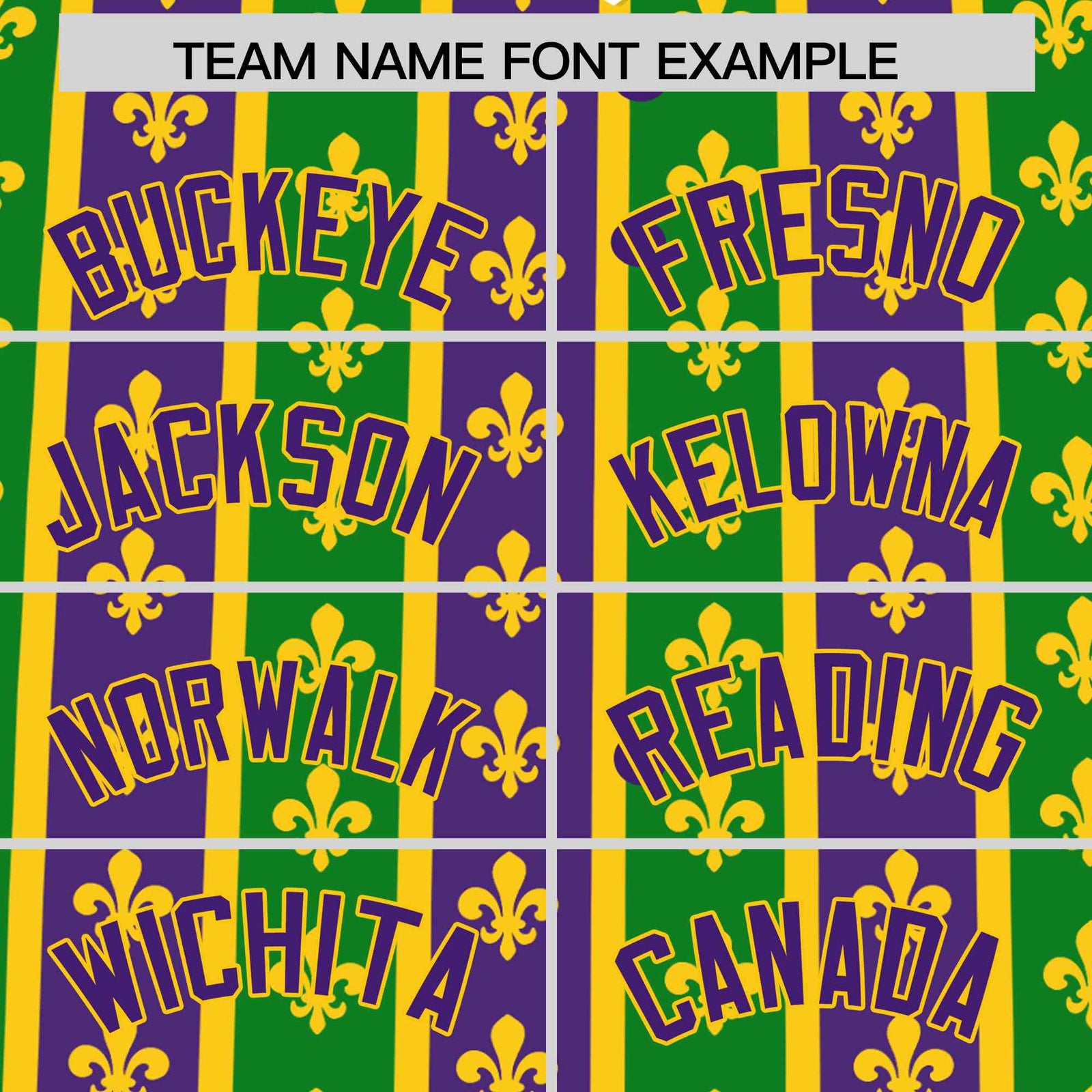 Custom Purple Kelly Green Gold Personalization Stripe Mardi Gras Authentic Baseball Jersey| KXKSHOP