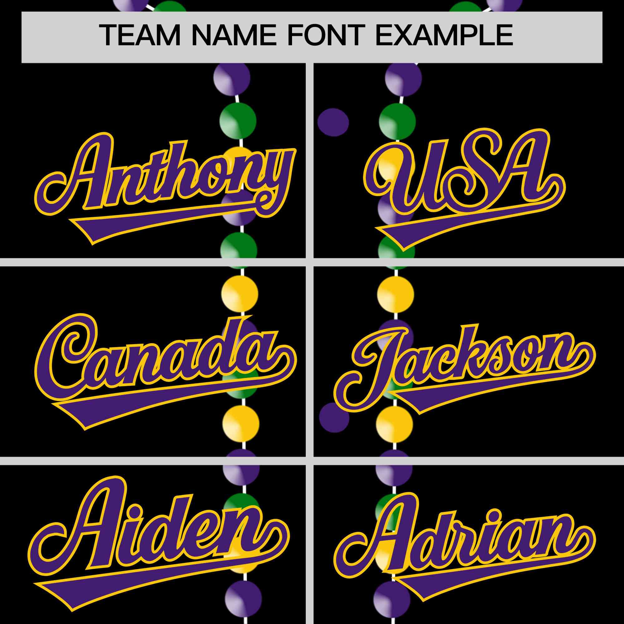 Custom Black Purple Gold Personalization Graffiti Mardi Gras Authentic Baseball Jersey| KXKSHOP