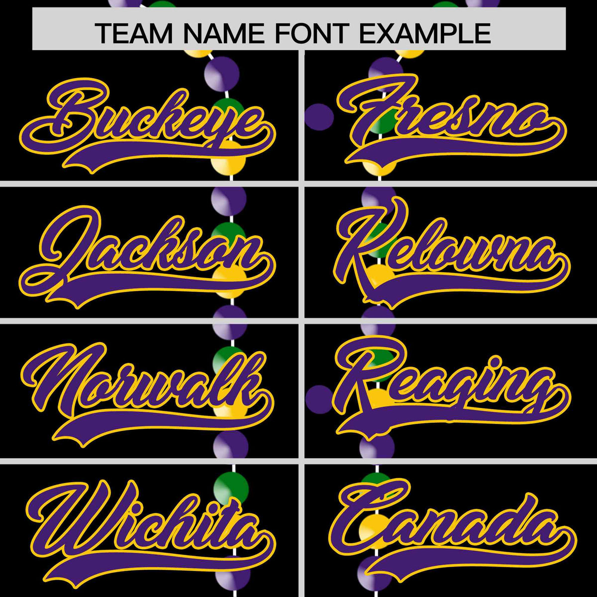 Custom Black Purple Gold Personalization Graffiti Mardi Gras Authentic Baseball Jersey| KXKSHOP