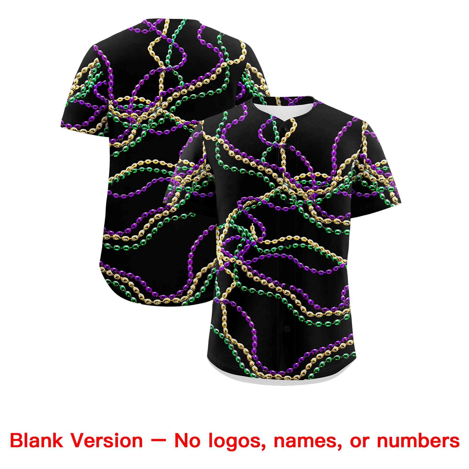 Custom Black Purple Personalization Graffiti Mardi Gras Authentic Baseball Jersey| KXKSHOP