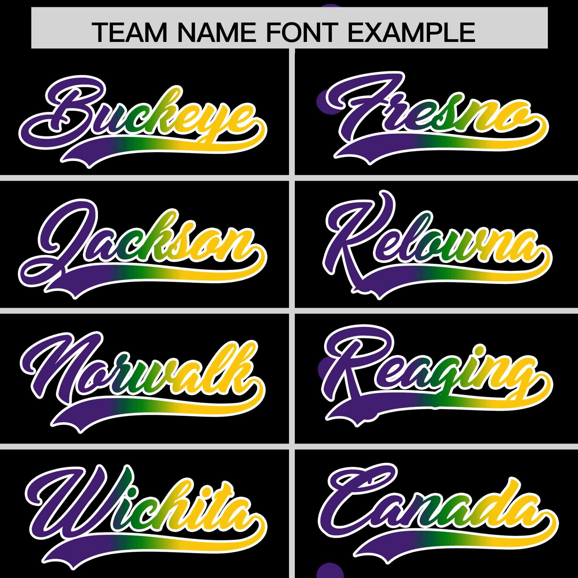 Custom Black Purple Kelly Green Gold Personalization Gradient Mardi Gras Authentic Baseball Jersey| KXKSHOP