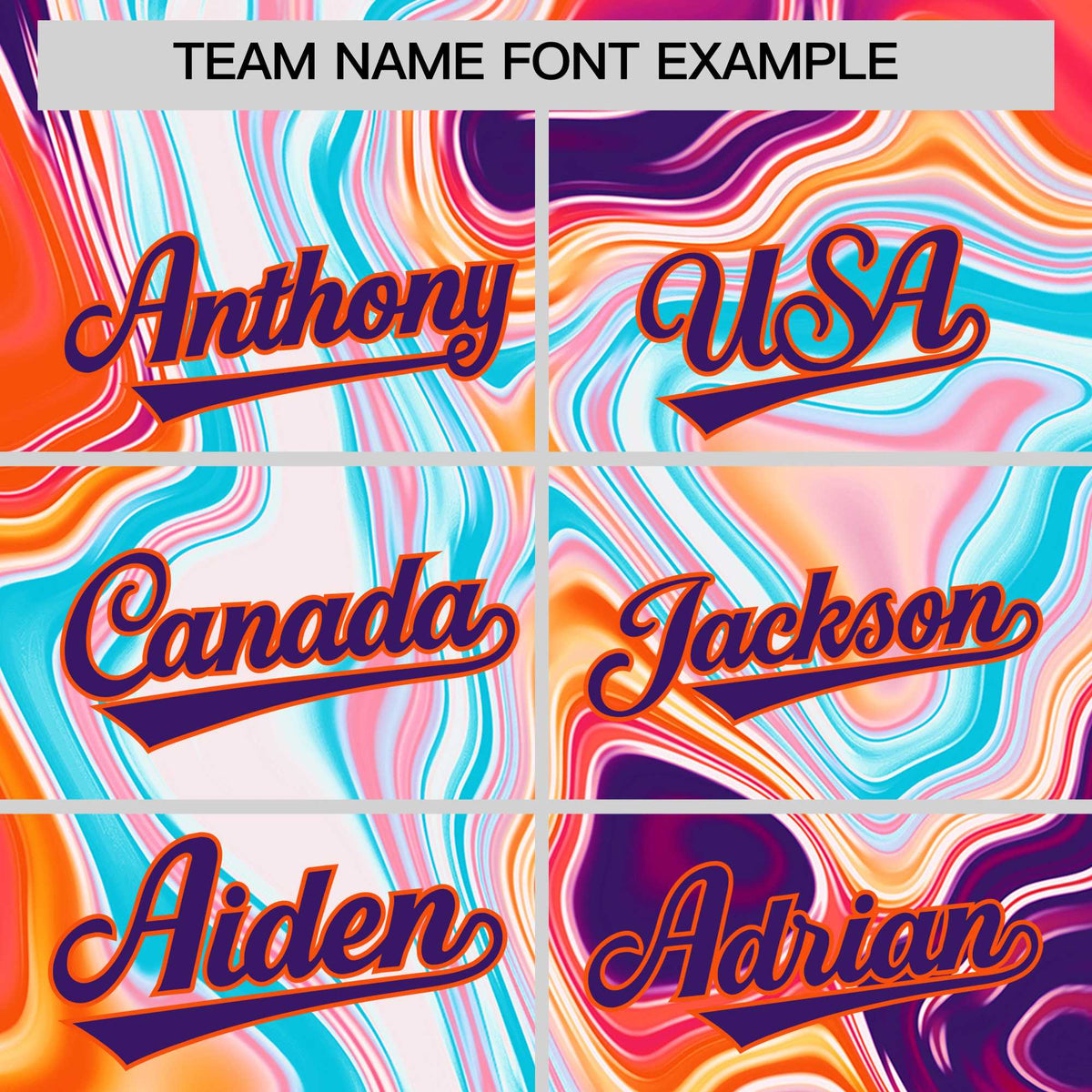 Custom Orange Split Fashion Fluid Pattern Authentic Baseball Jersey