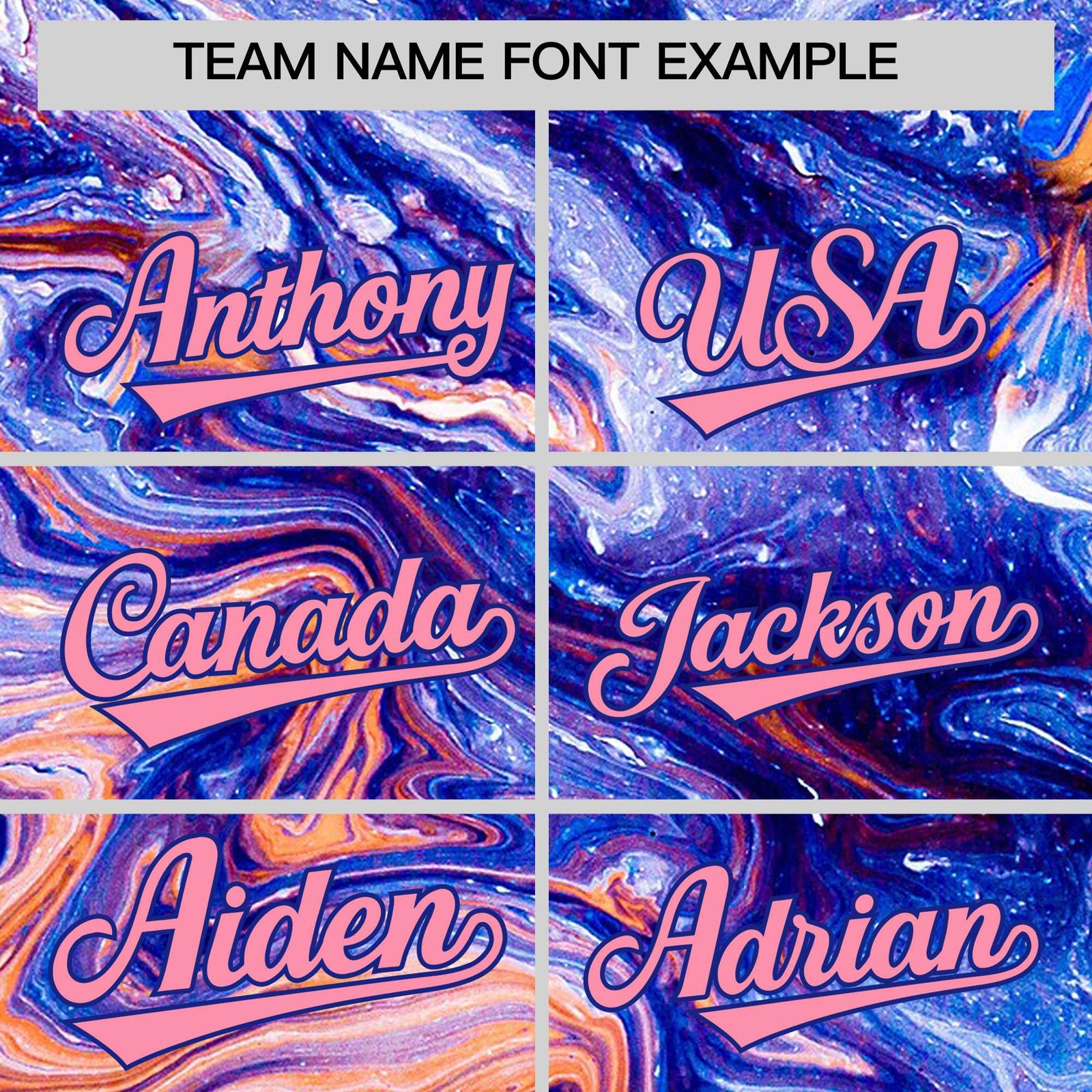 Custom Royal Split Fashion Fluid Pattern Authentic Baseball Jersey