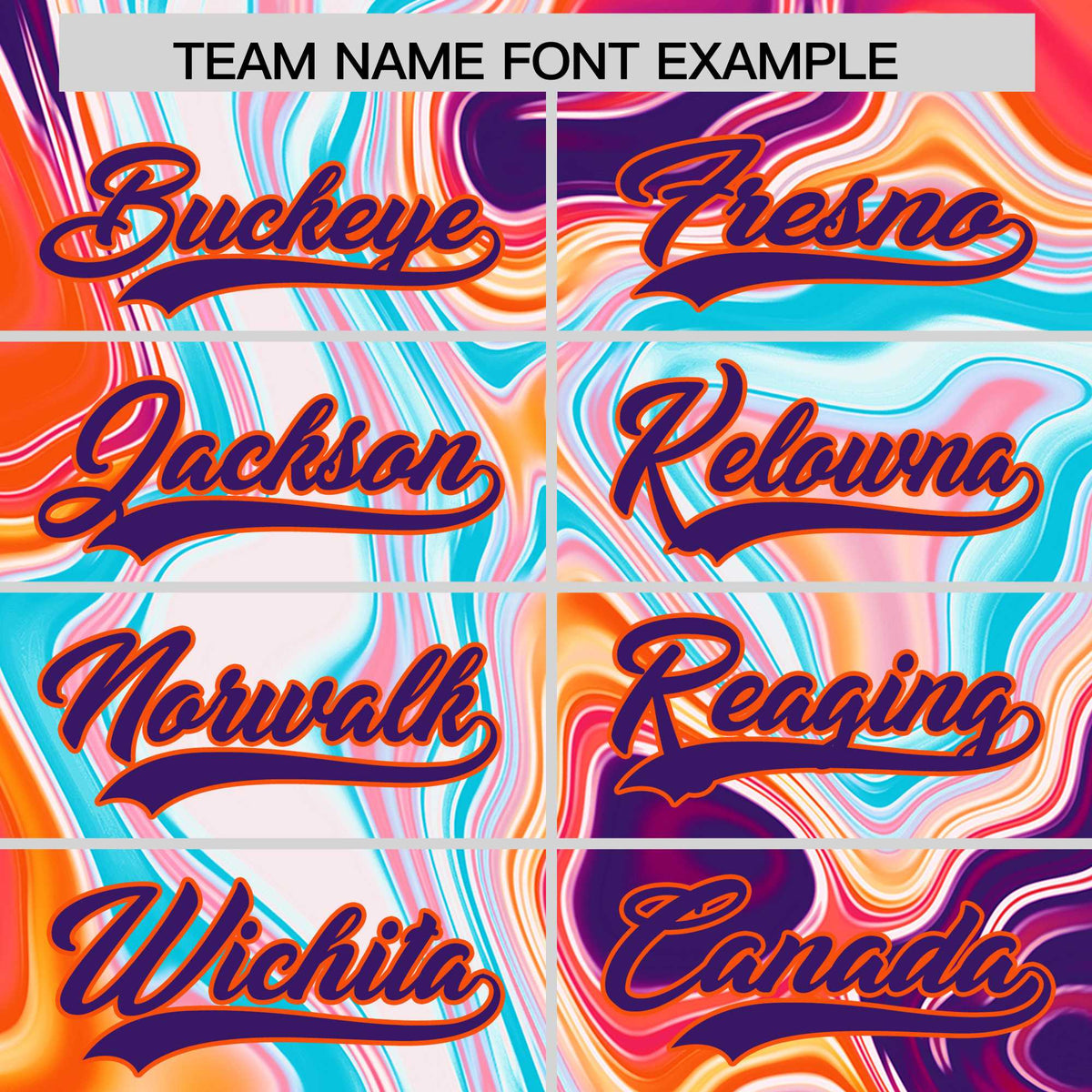 Custom Orange Split Fashion Fluid Pattern Authentic Baseball Jersey