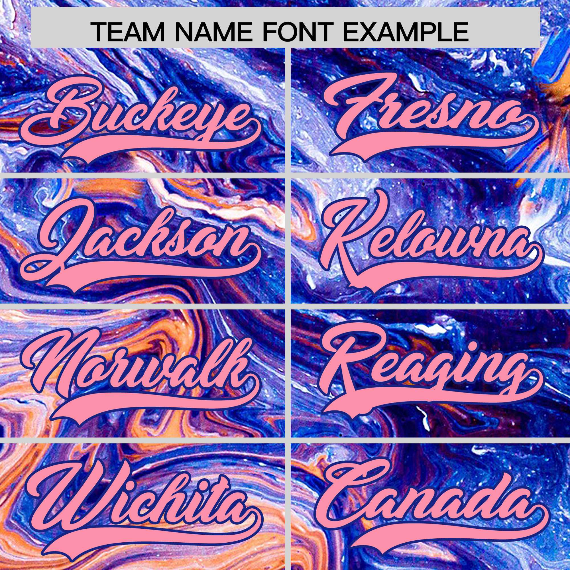 Custom Royal Split Fashion Fluid Pattern Authentic Baseball Jersey