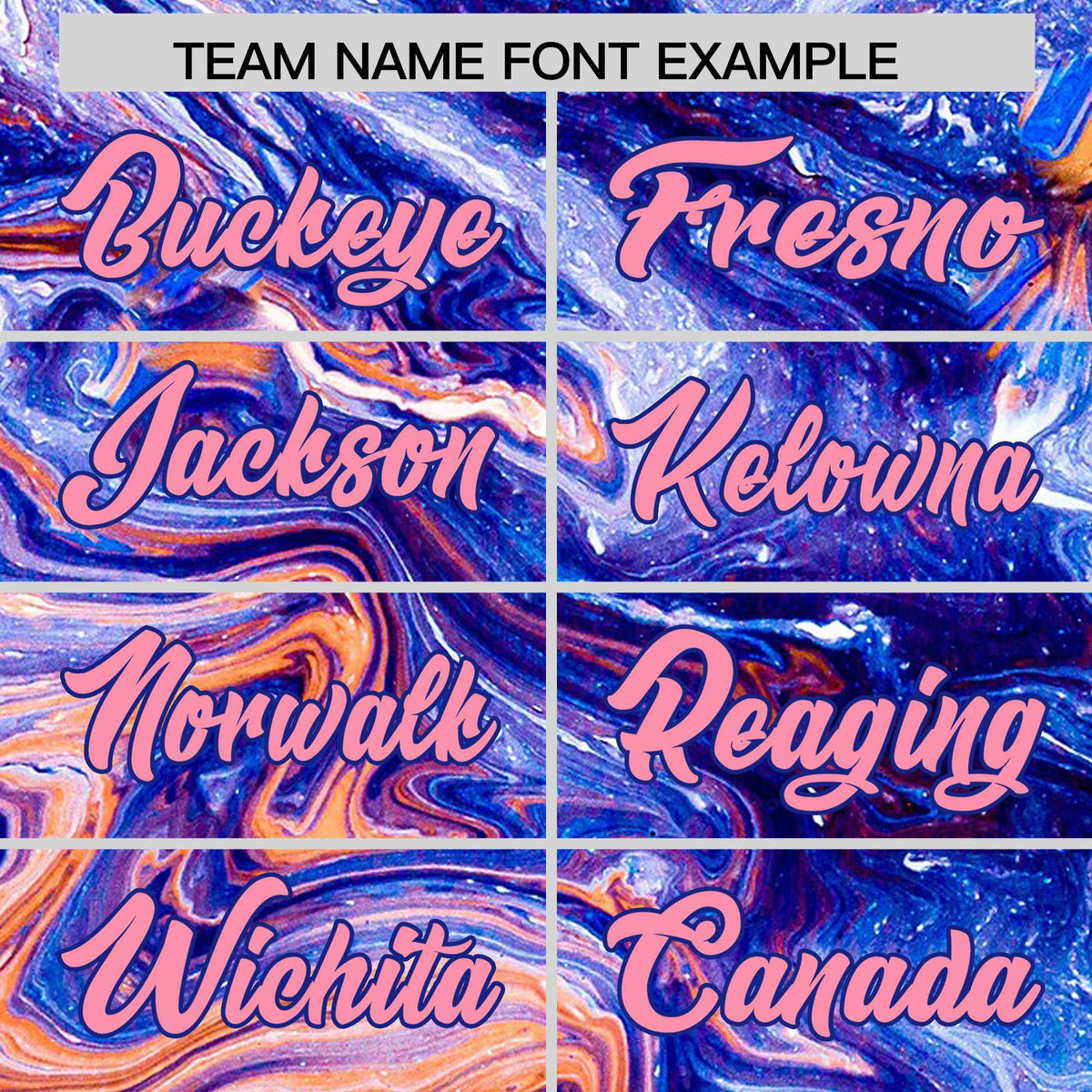 Custom Royal Split Fashion Fluid Pattern Authentic Baseball Jersey