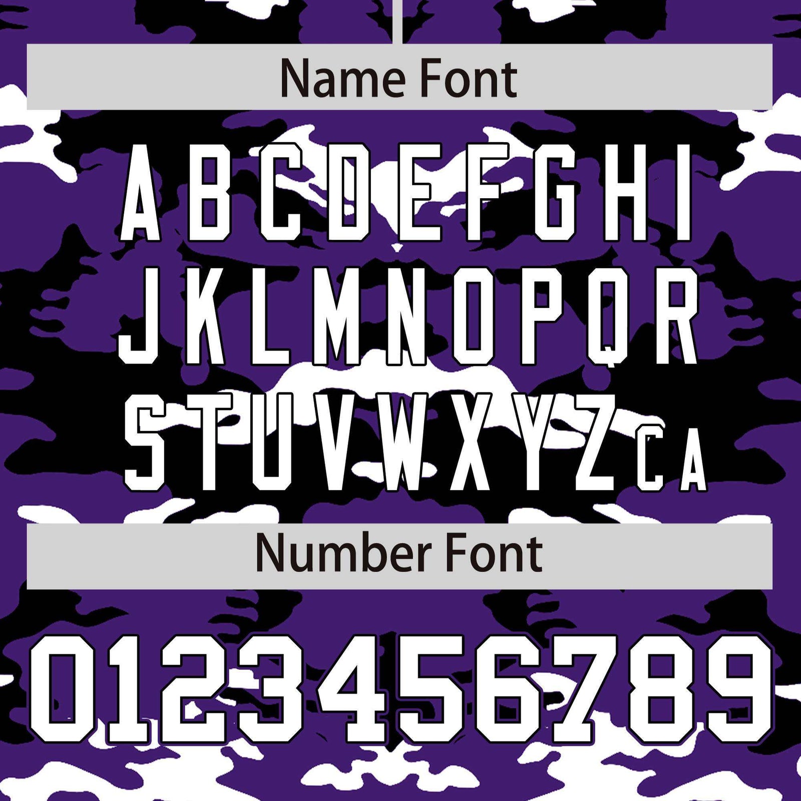 Custom Purple Black-White Personalized Camo Design Authentic Baseball Jersey