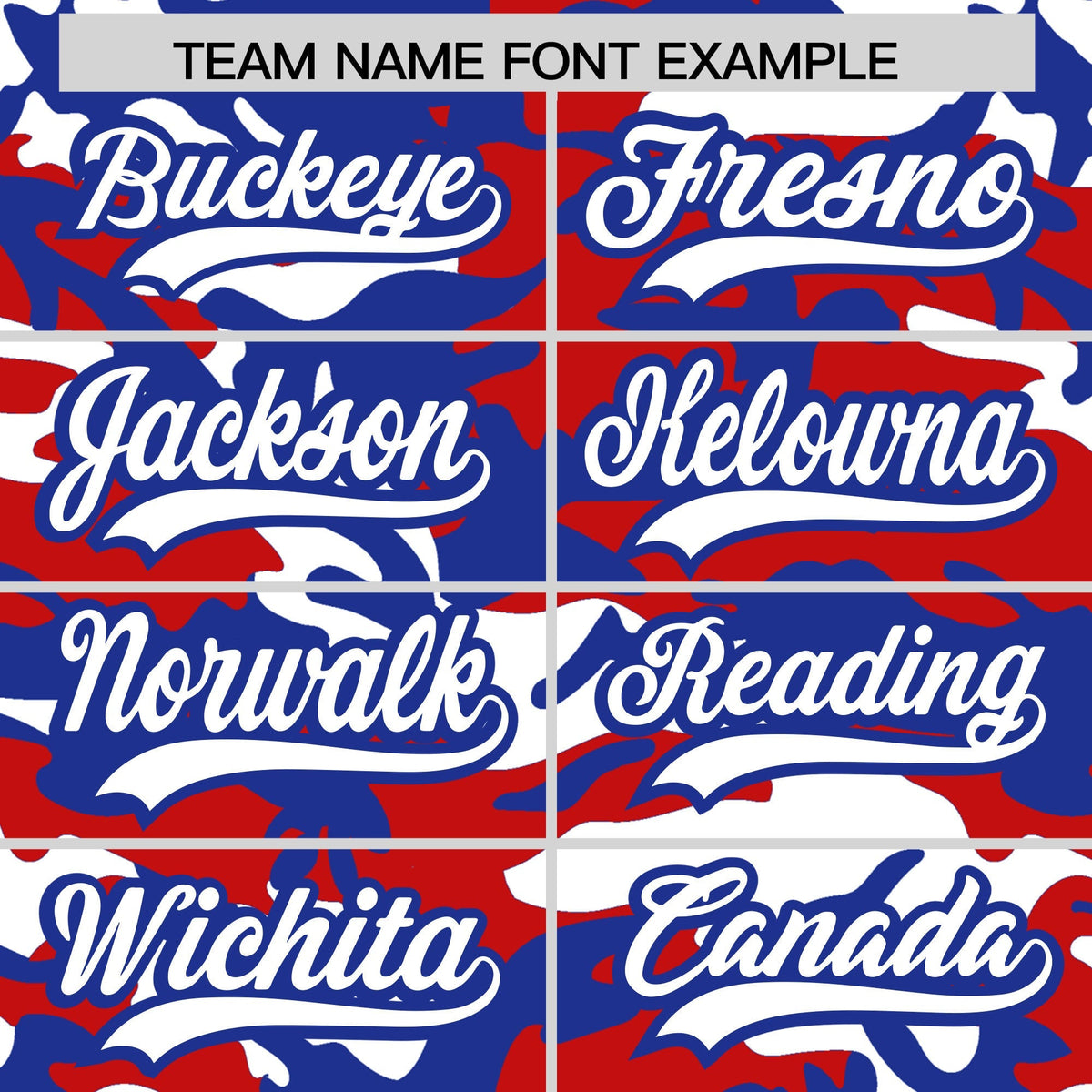 Custom Red White Royal Blue Camo Gradient Fashion Baseball Jersey | Perfect for Training,Sublimation Printed &amp; Stitched,Add Name and Numbern,Perfect for Teams | KXKSHOP