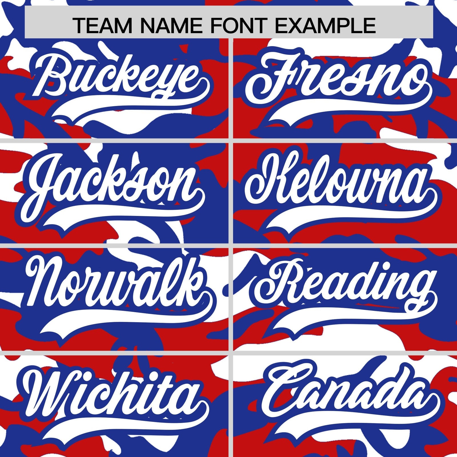 Custom Red White Royal Blue Camo Gradient Fashion Baseball Jersey | Perfect for Training,Sublimation Printed & Stitched,Add Name and Numbern,Perfect for Teams | KXKSHOP