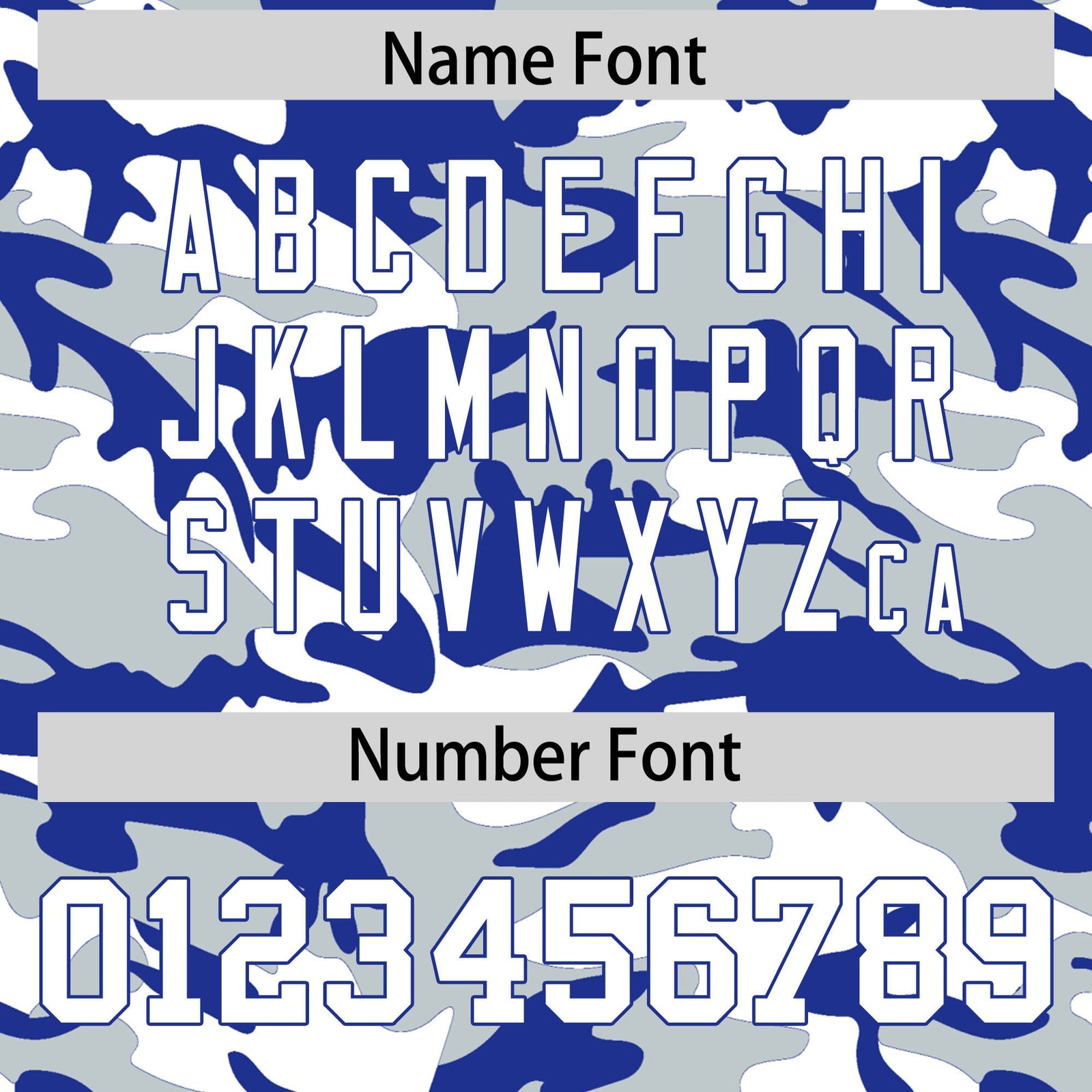 Custom Silver Royal Blue White Camo Gradient Fashion Baseball Jersey | Perfect for Training,Sublimation Printed & Stitched,Add Name and Numbern,Perfect for Teams | KXKSHOP