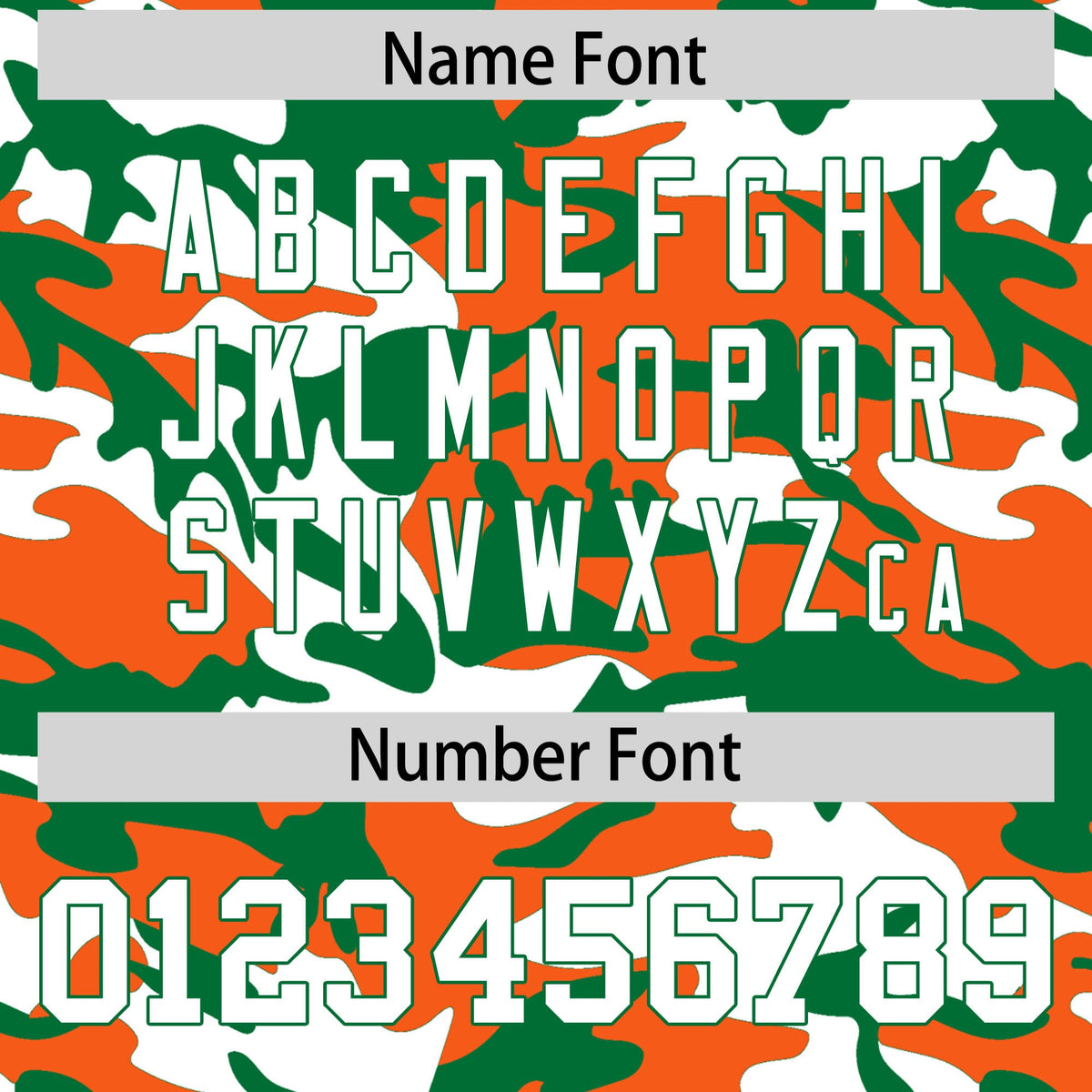 Custom Orange Kelly Green White Camo Gradient Fashion Baseball Jersey | Perfect for Training,Sublimation Printed &amp; Stitched,Add Name and Numbern,Perfect for Teams | KXKSHOP