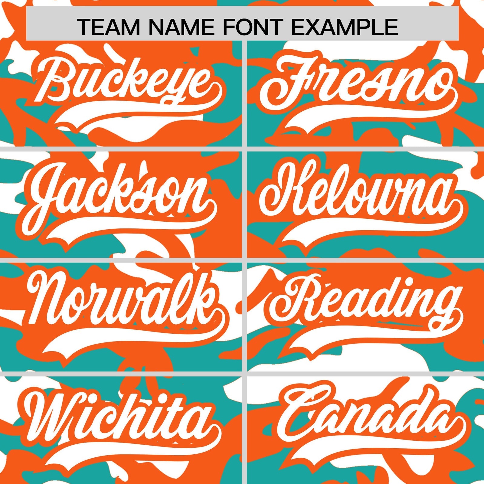 Custom Aqua White Orange Camo Gradient Fashion Baseball Jersey | Perfect for Training,Sublimation Printed & Stitched,Add Name and Numbern,Perfect for Teams | KXKSHOP