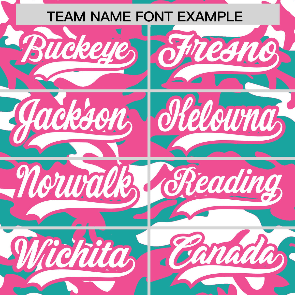Custom Aqua White Pink Camo Gradient Fashion Baseball Jersey | Perfect for Training,Sublimation Printed & Stitched,Add Name and Numbern,Perfect for Teams | KXKSHOP