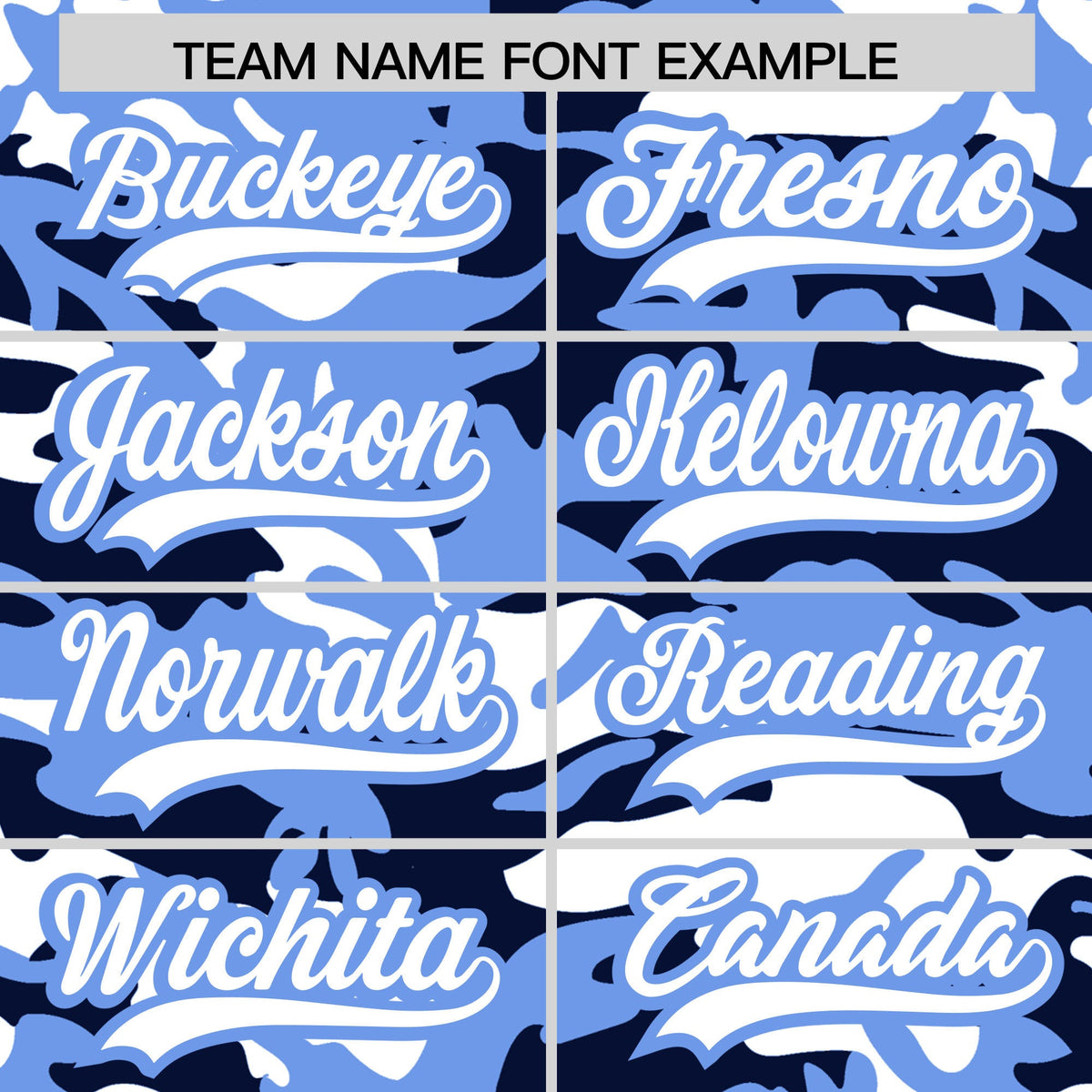 Custom Navy Light Blue White Camo Gradient Fashion Baseball Jersey | Perfect for Training,Sublimation Printed & Stitched,Add Name and Numbern,Perfect for Teams | KXKSHOP