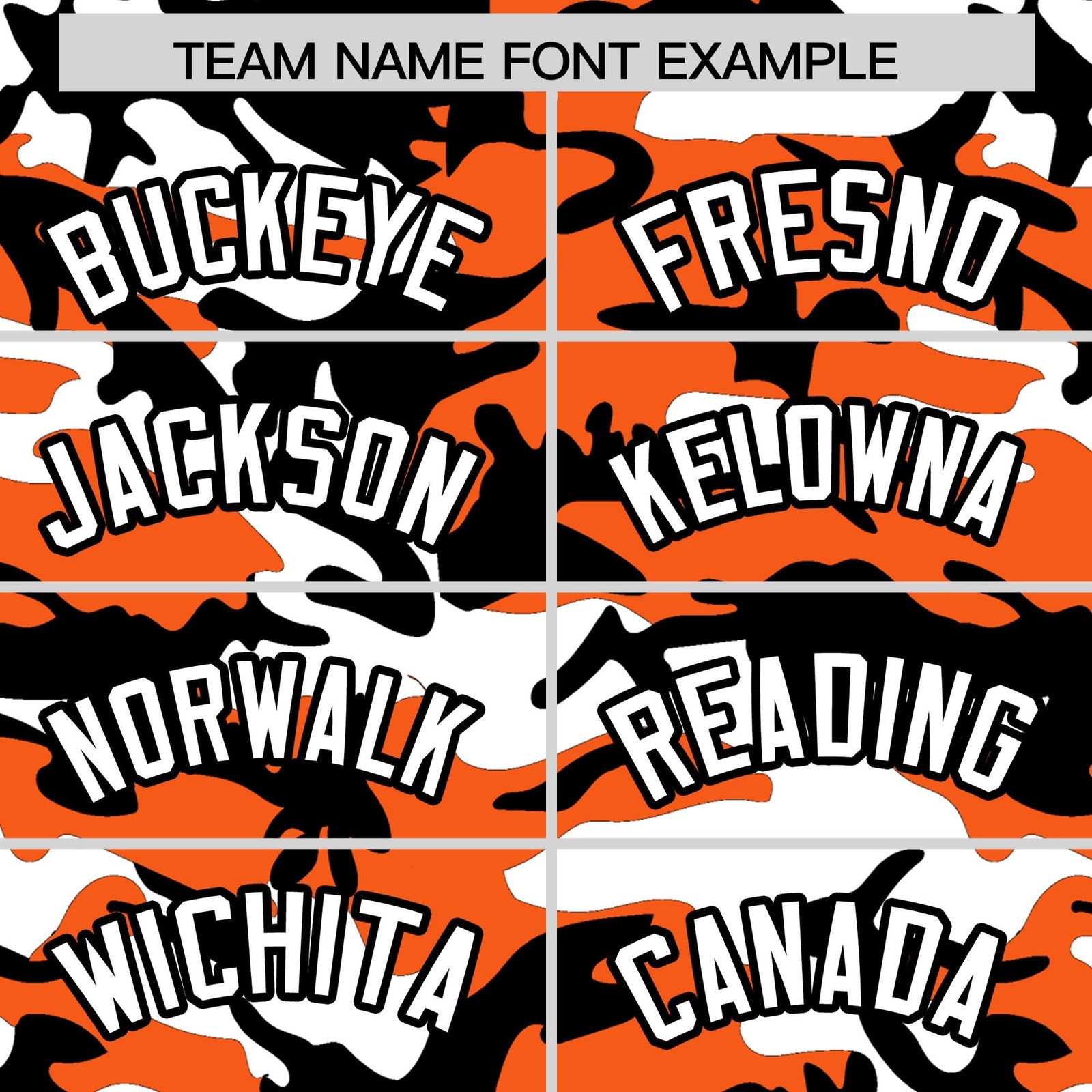 Custom Orange White Black Camo Gradient Fashion Baseball Jersey | Perfect for Training,Sublimation Printed & Stitched,Add Name and Numbern,Perfect for Teams | KXKSHOP