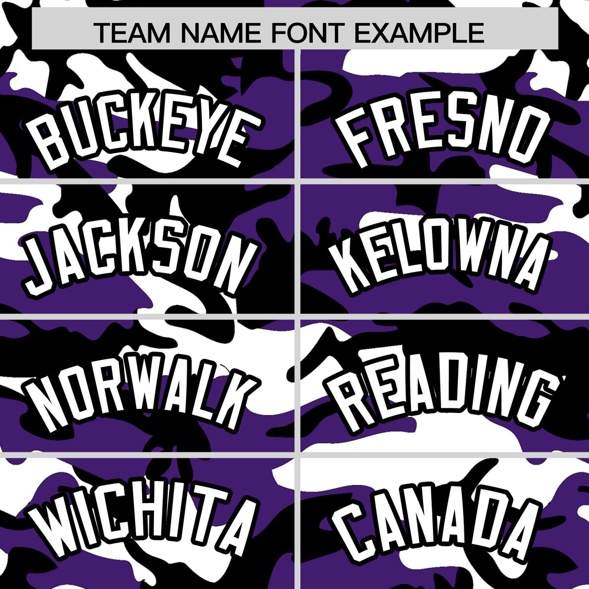 Custom Purple White Black Camo Gradient Fashion Baseball Jersey | Perfect for Training,Sublimation Printed & Stitched,Add Name and Numbern,Perfect for Teams | KXKSHOP