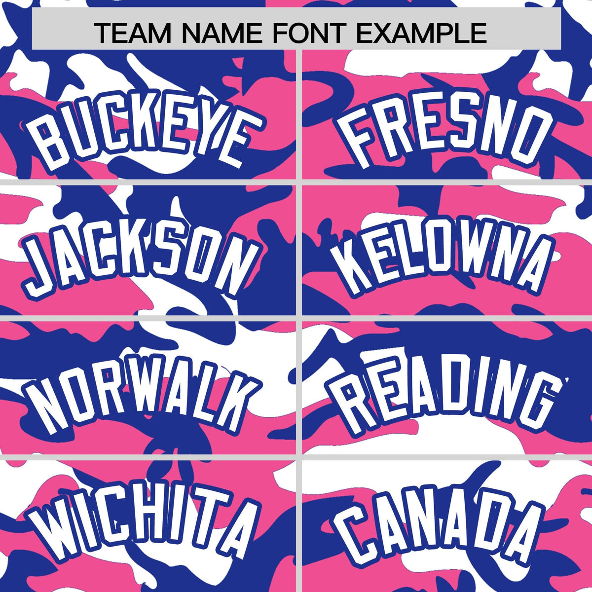 Custom Pink Royal Blue White Camo Gradient Fashion Baseball Jersey | Perfect for Training,Sublimation Printed &amp; Stitched,Add Name and Numbern,Perfect for Teams | KXKSHOP