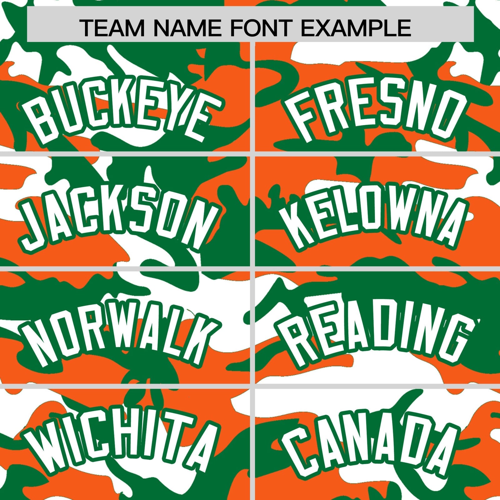 Custom Orange Kelly Green White Camo Gradient Fashion Baseball Jersey | Perfect for Training,Sublimation Printed & Stitched,Add Name and Numbern,Perfect for Teams | KXKSHOP