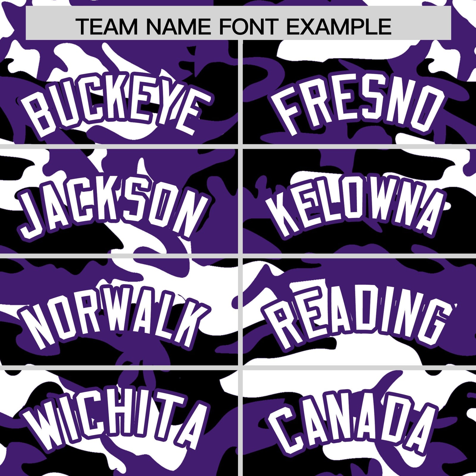 Custom Purple Black White Camo Gradient Fashion Baseball Jersey | Perfect for Training,Sublimation Printed & Stitched,Add Name and Numbern,Perfect for Teams | KXKSHOP