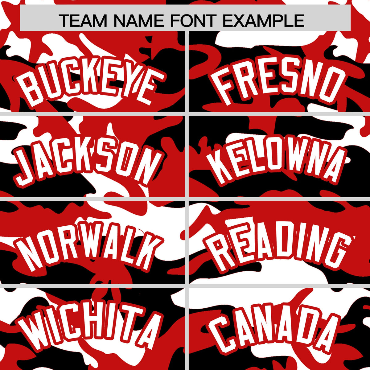 Custom Red Black White Camo Gradient Fashion Baseball Jersey | Perfect for Training,Sublimation Printed & Stitched,Add Name and Numbern,Perfect for Teams | KXKSHOP