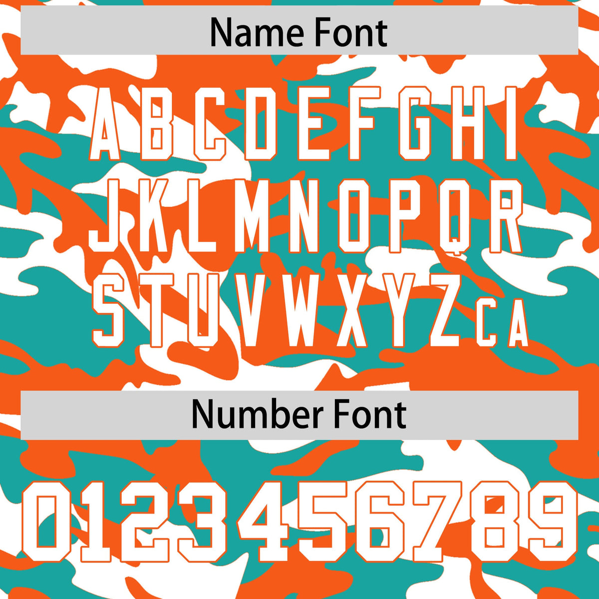 Custom Aqua White Orange Camo Gradient Fashion Baseball Jersey | Perfect for Training,Sublimation Printed & Stitched,Add Name and Numbern,Perfect for Teams | KXKSHOP