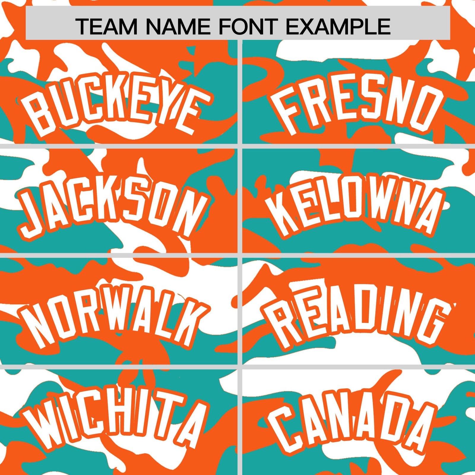 Custom Aqua White Orange Camo Gradient Fashion Baseball Jersey | Perfect for Training,Sublimation Printed & Stitched,Add Name and Numbern,Perfect for Teams | KXKSHOP