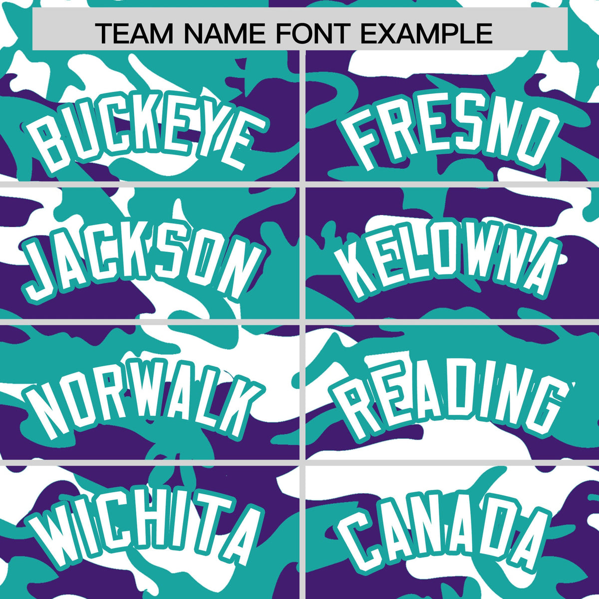 Custom Aqua Purple White Camo Gradient Fashion Baseball Jersey | Perfect for Training,Sublimation Printed & Stitched,Add Name and Numbern,Perfect for Teams | KXKSHOP