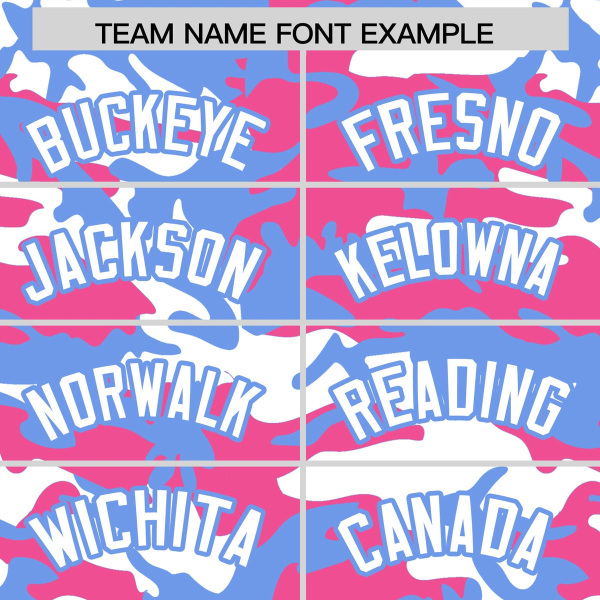 Custom Pink Light Blue White Camo Gradient Fashion Baseball Jersey | Perfect for Training,Sublimation Printed &amp; Stitched,Add Name and Numbern,Perfect for Teams | KXKSHOP