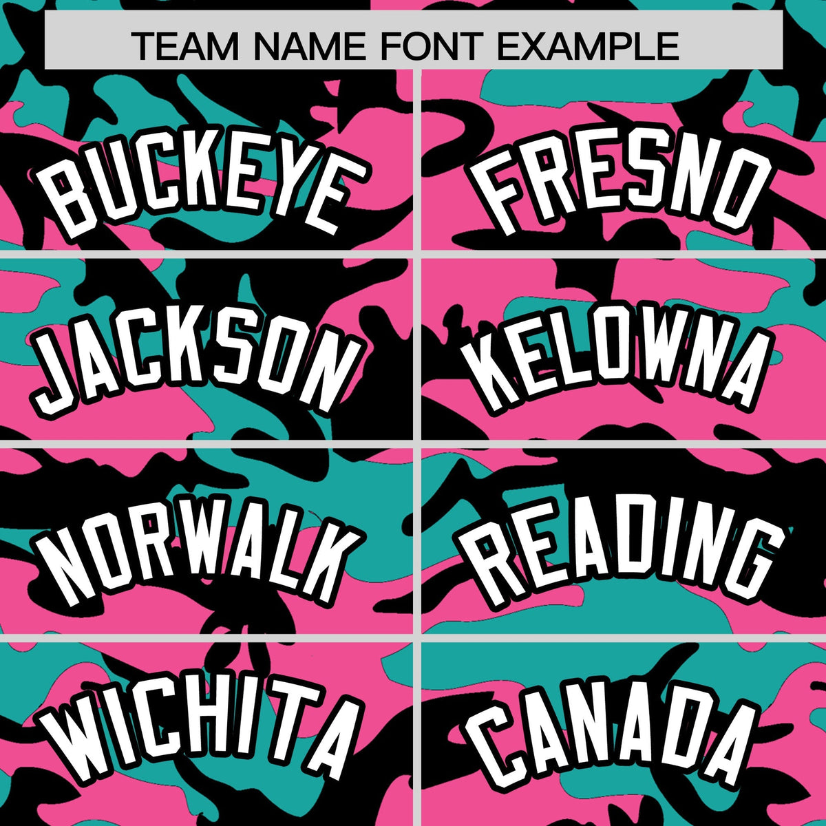 Custom Aqua Pink Black Camo Gradient Fashion Baseball Jersey | Perfect for Training,Sublimation Printed & Stitched,Add Name and Numbern,Perfect for Teams | KXKSHOP