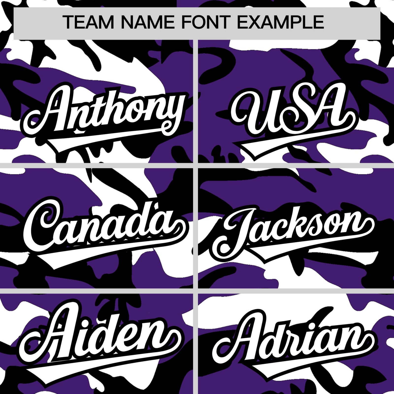 Custom Purple White Black Camo Gradient Fashion Baseball Jersey | Perfect for Training,Sublimation Printed & Stitched,Add Name and Numbern,Perfect for Teams | KXKSHOP