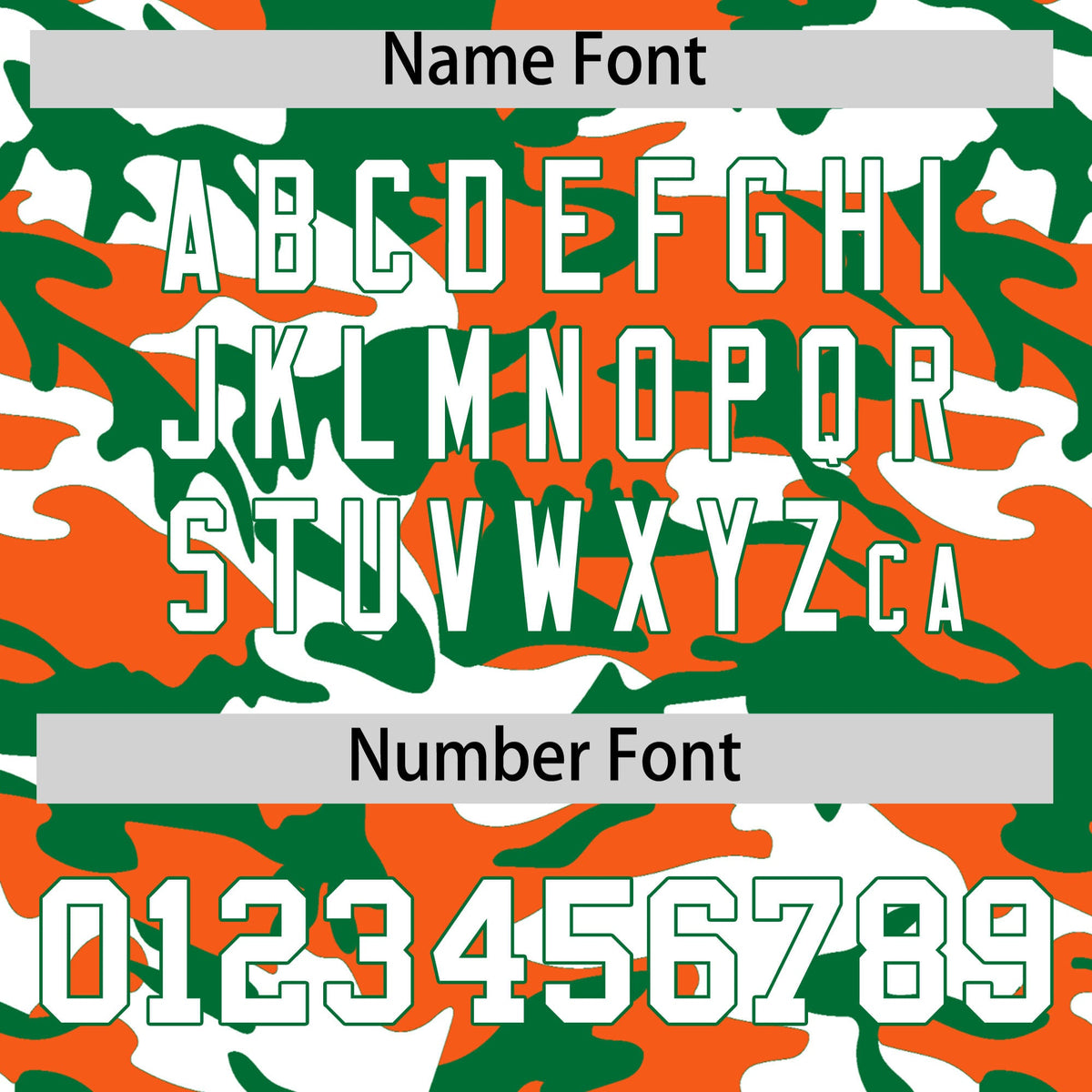 Custom Orange Kelly Green White Camo Gradient Fashion Baseball Jersey | Perfect for Training,Sublimation Printed &amp; Stitched,Add Name and Numbern,Perfect for Teams | KXKSHOP