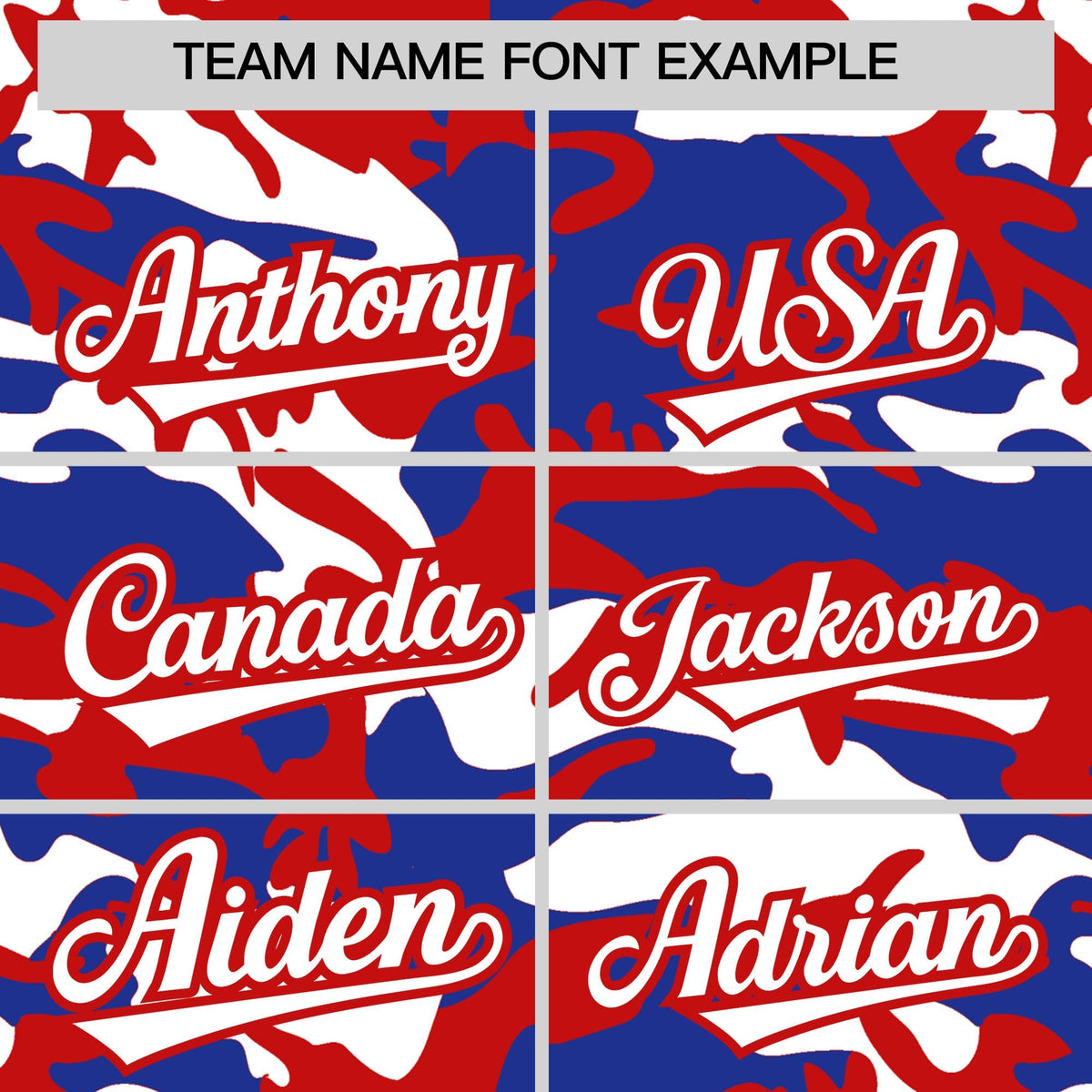 Custom Red Royal Blue White Camo Gradient Fashion Baseball Jersey | Perfect for Training,Sublimation Printed &amp; Stitched,Add Name and Numbern,Perfect for Teams | KXKSHOP