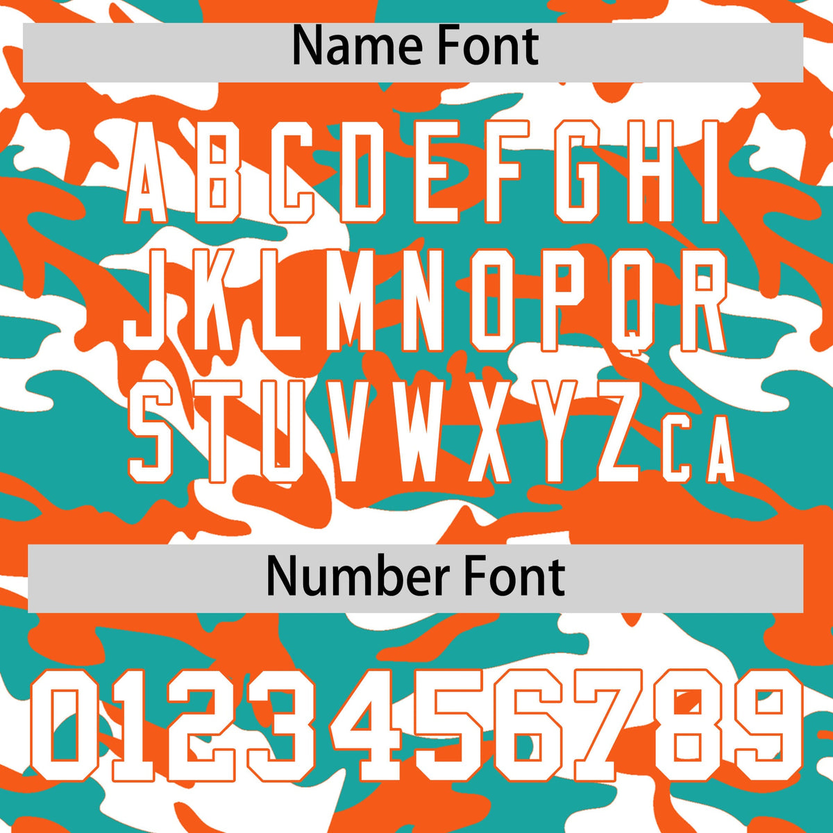 Custom Aqua White Orange Camo Gradient Fashion Baseball Jersey | Perfect for Training,Sublimation Printed & Stitched,Add Name and Numbern,Perfect for Teams | KXKSHOP