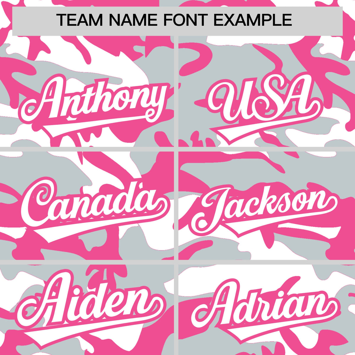 Custom Silver White Pink Camo Gradient Fashion Baseball Jersey | Perfect for Training,Sublimation Printed &amp; Stitched,Add Name and Numbern,Perfect for Teams | KXKSHOP