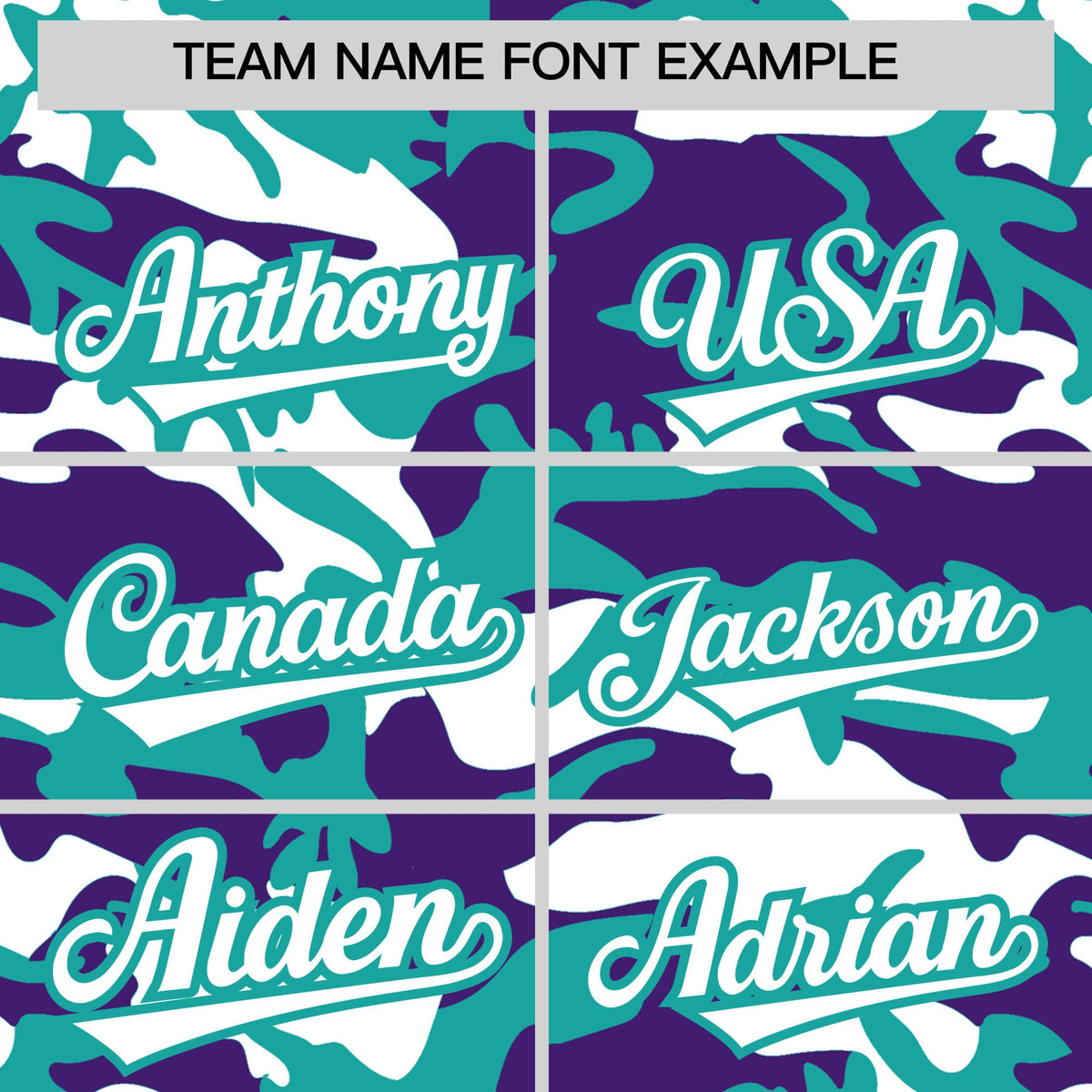 Custom Aqua Purple White Camo Gradient Fashion Baseball Jersey | Perfect for Training,Sublimation Printed & Stitched,Add Name and Numbern,Perfect for Teams | KXKSHOP