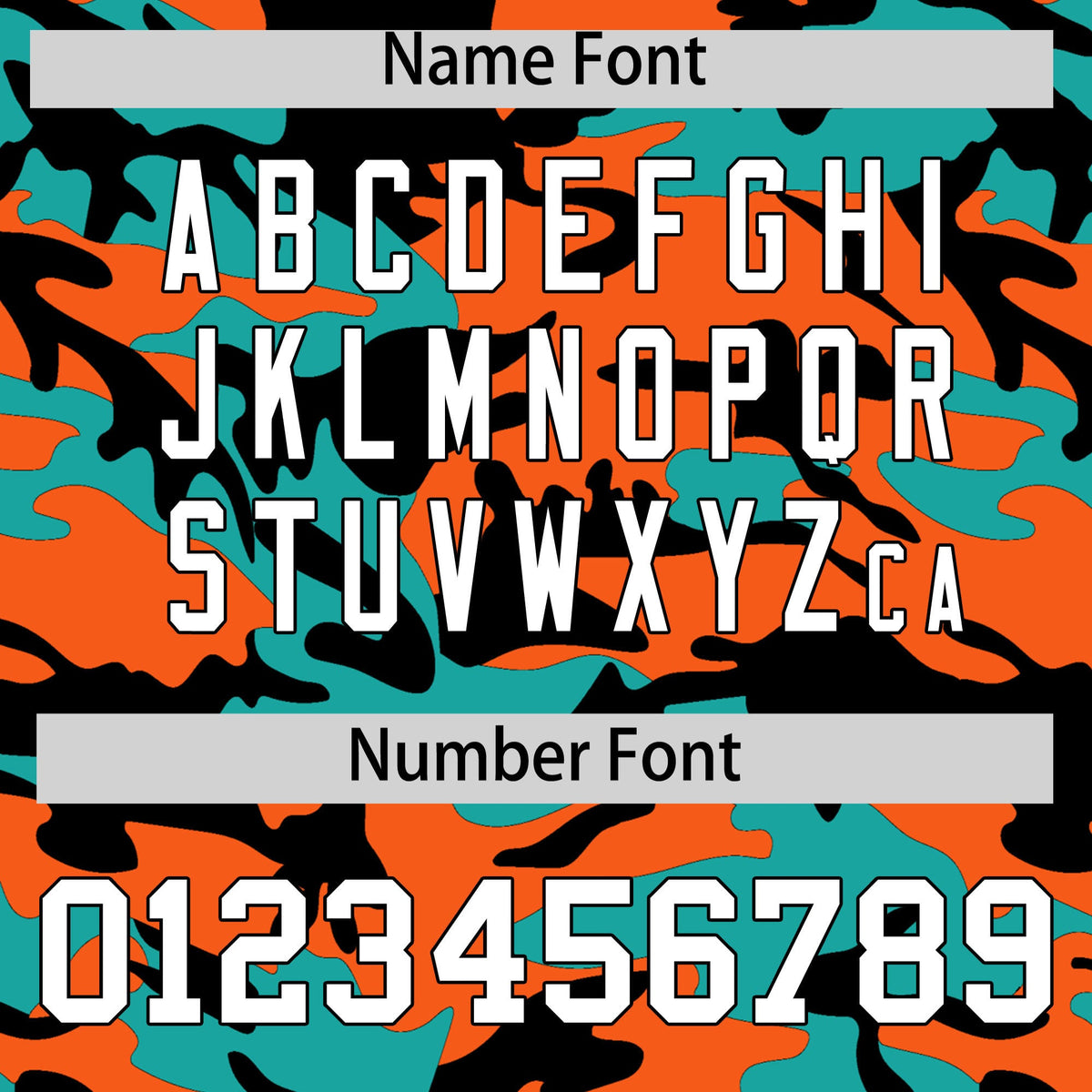 Custom Orange Aqua Black Camo Gradient Fashion Baseball Jersey | Perfect for Training,Sublimation Printed & Stitched,Add Name and Numbern,Perfect for Teams | KXKSHOP