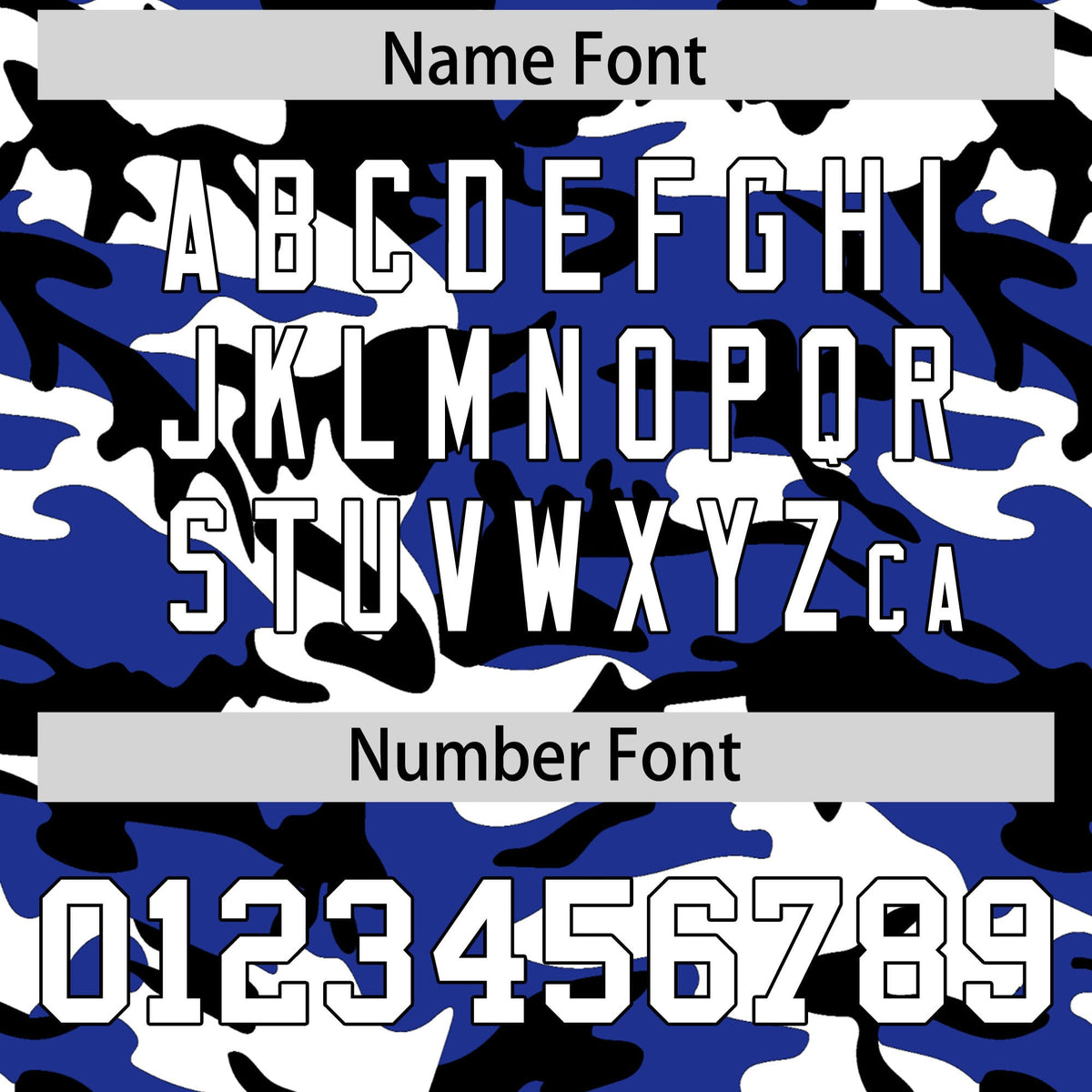 Custom Royal Blue Black White Camo Gradient Fashion Baseball Jersey | Perfect for Training,Sublimation Printed &amp; Stitched,Add Name and Numbern,Perfect for Teams | KXKSHOP