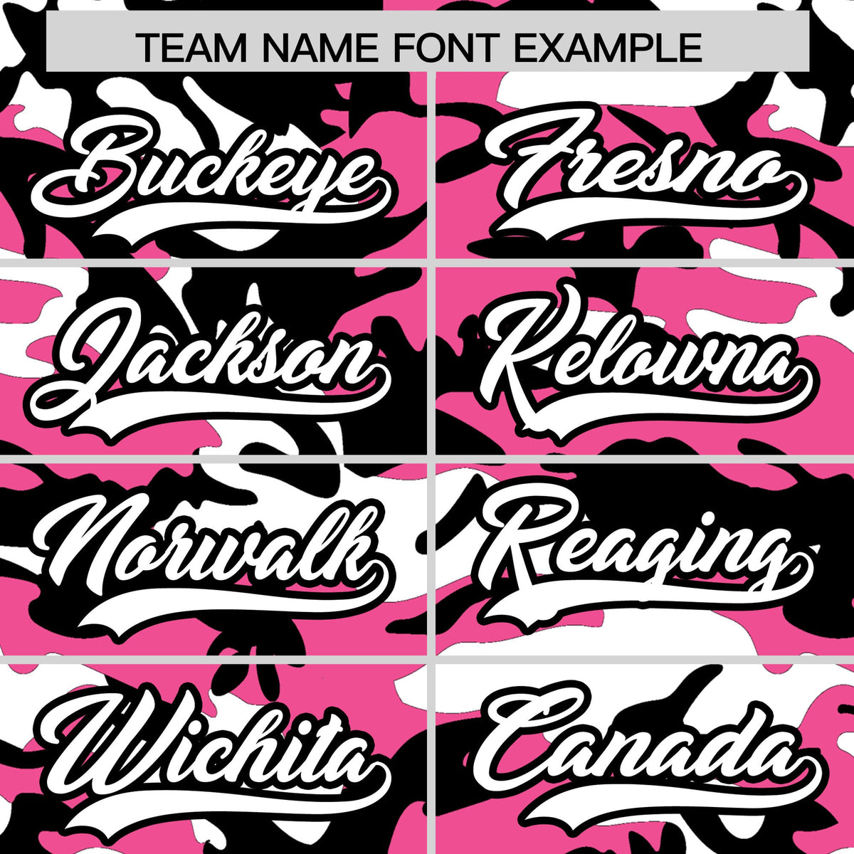 Custom Pink Black White Camo Gradient Fashion Baseball Jersey | Perfect for Training,Sublimation Printed & Stitched,Add Name and Numbern,Perfect for Teams | KXKSHOP
