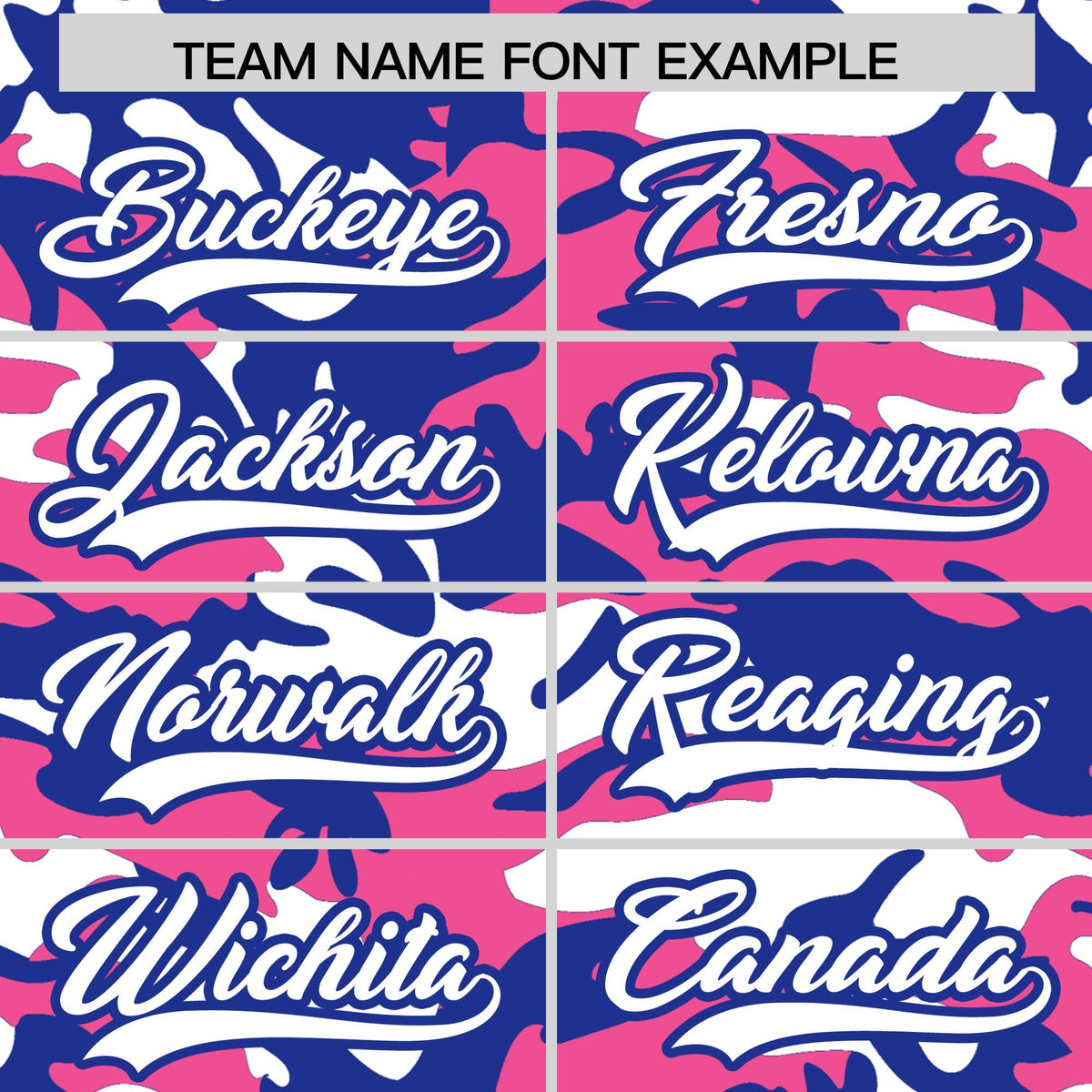 Custom Pink Royal Blue White Camo Gradient Fashion Baseball Jersey | Perfect for Training,Sublimation Printed &amp; Stitched,Add Name and Numbern,Perfect for Teams | KXKSHOP