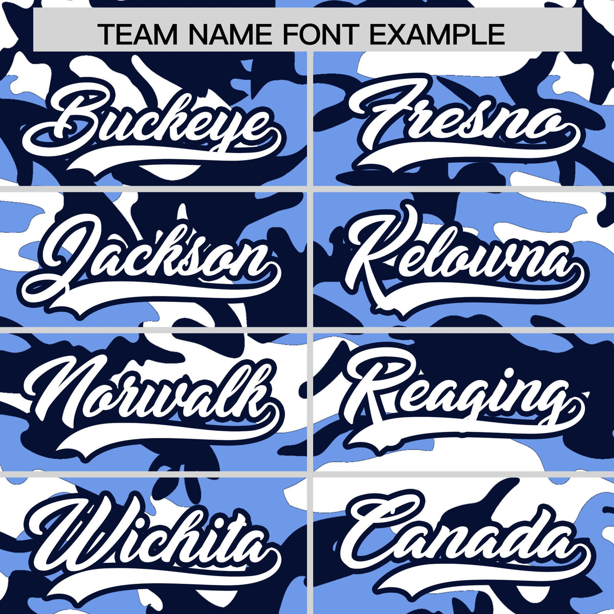 Custom Light Blue Navy White Camo Gradient Fashion Baseball Jersey | Perfect for Training,Sublimation Printed & Stitched,Add Name and Numbern,Perfect for Teams | KXKSHOP