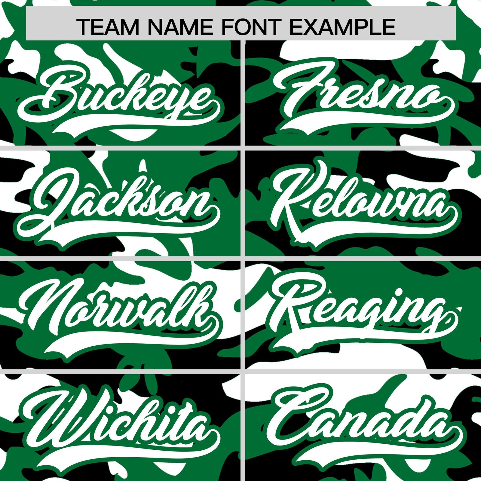 Custom Kelly Green Black White Camo Gradient Fashion Baseball Jersey | Perfect for Training,Sublimation Printed & Stitched,Add Name and Numbern,Perfect for Teams | KXKSHOP