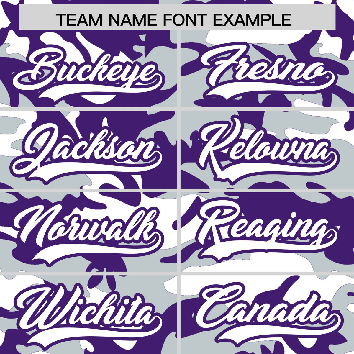 Custom Silver Purple White Camo Gradient Fashion Baseball Jersey | Perfect for Training,Sublimation Printed &amp; Stitched,Add Name and Numbern,Perfect for Teams | KXKSHOP