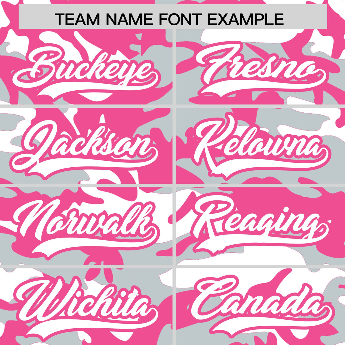 Custom Silver White Pink Camo Gradient Fashion Baseball Jersey | Perfect for Training,Sublimation Printed &amp; Stitched,Add Name and Numbern,Perfect for Teams | KXKSHOP