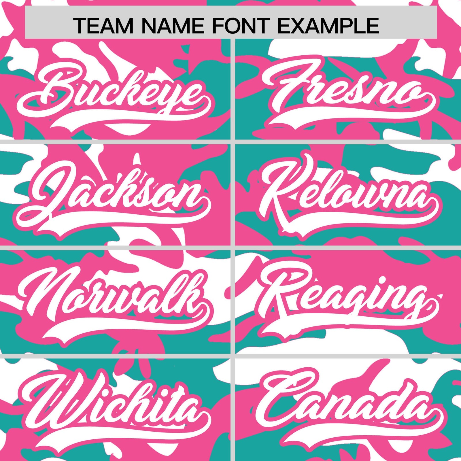 Custom Aqua White Pink Camo Gradient Fashion Baseball Jersey | Perfect for Training,Sublimation Printed & Stitched,Add Name and Numbern,Perfect for Teams | KXKSHOP