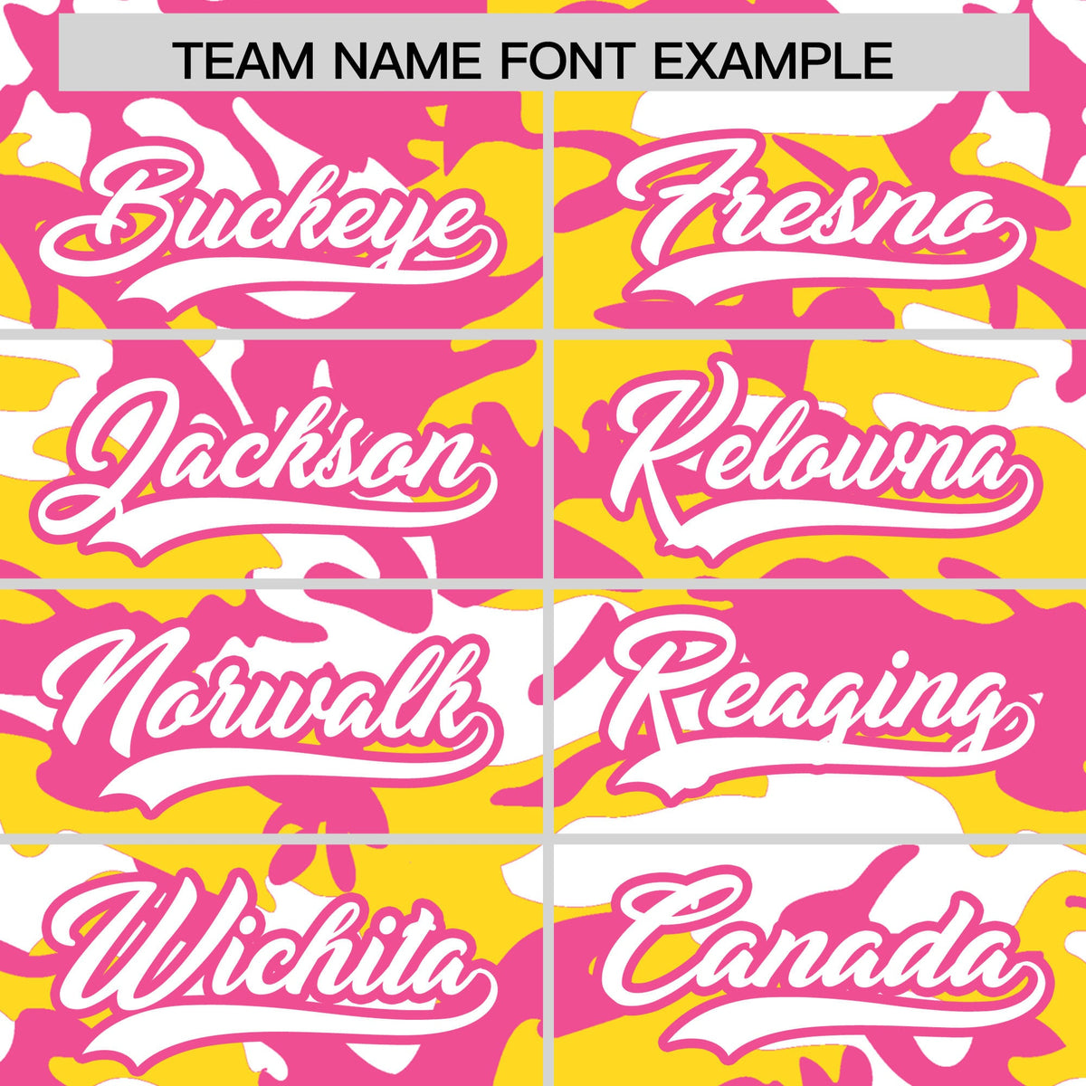 Custom Gold Pink White Camo Gradient Fashion Baseball Jersey | Perfect for Training,Sublimation Printed & Stitched,Add Name and Numbern,Perfect for Teams | KXKSHOP