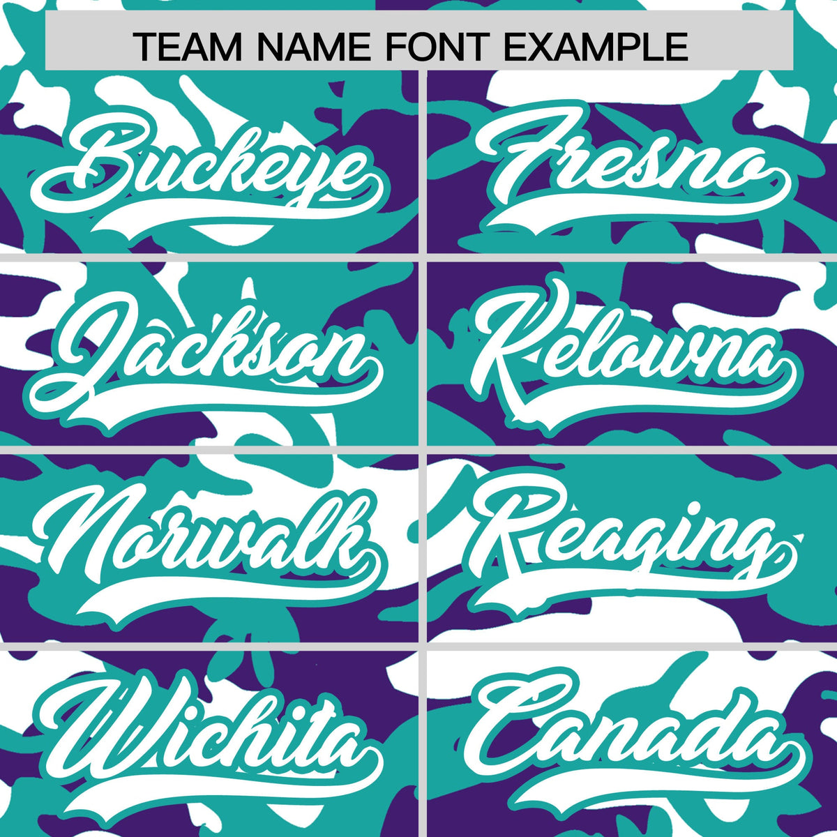 Custom Aqua Purple White Camo Gradient Fashion Baseball Jersey | Perfect for Training,Sublimation Printed & Stitched,Add Name and Numbern,Perfect for Teams | KXKSHOP