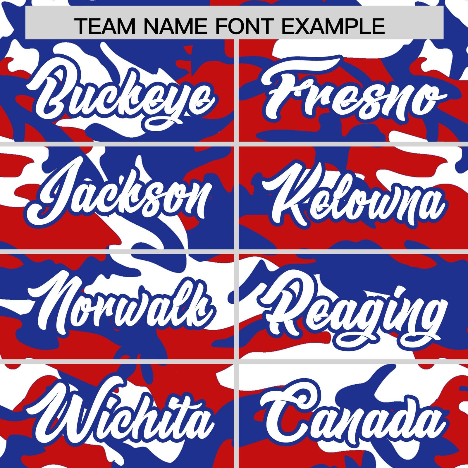 Custom Red White Royal Blue Camo Gradient Fashion Baseball Jersey | Perfect for Training,Sublimation Printed & Stitched,Add Name and Numbern,Perfect for Teams | KXKSHOP