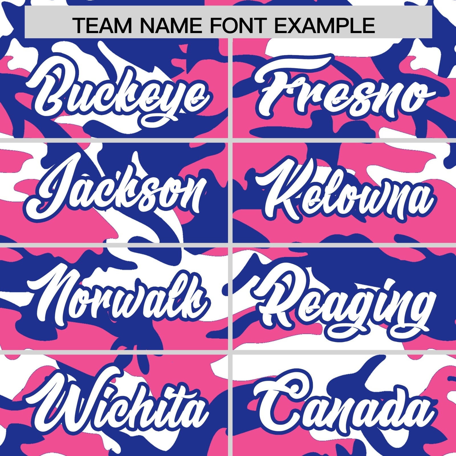 Custom Pink Royal Blue White Camo Gradient Fashion Baseball Jersey | Perfect for Training,Sublimation Printed & Stitched,Add Name and Numbern,Perfect for Teams | KXKSHOP